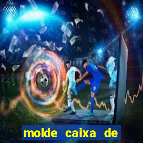 molde caixa de baralho png